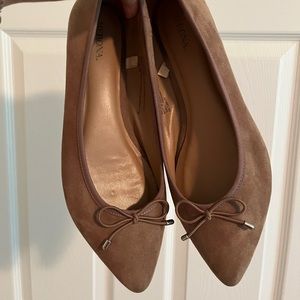Merona Faux Suede Point-Toe Flats